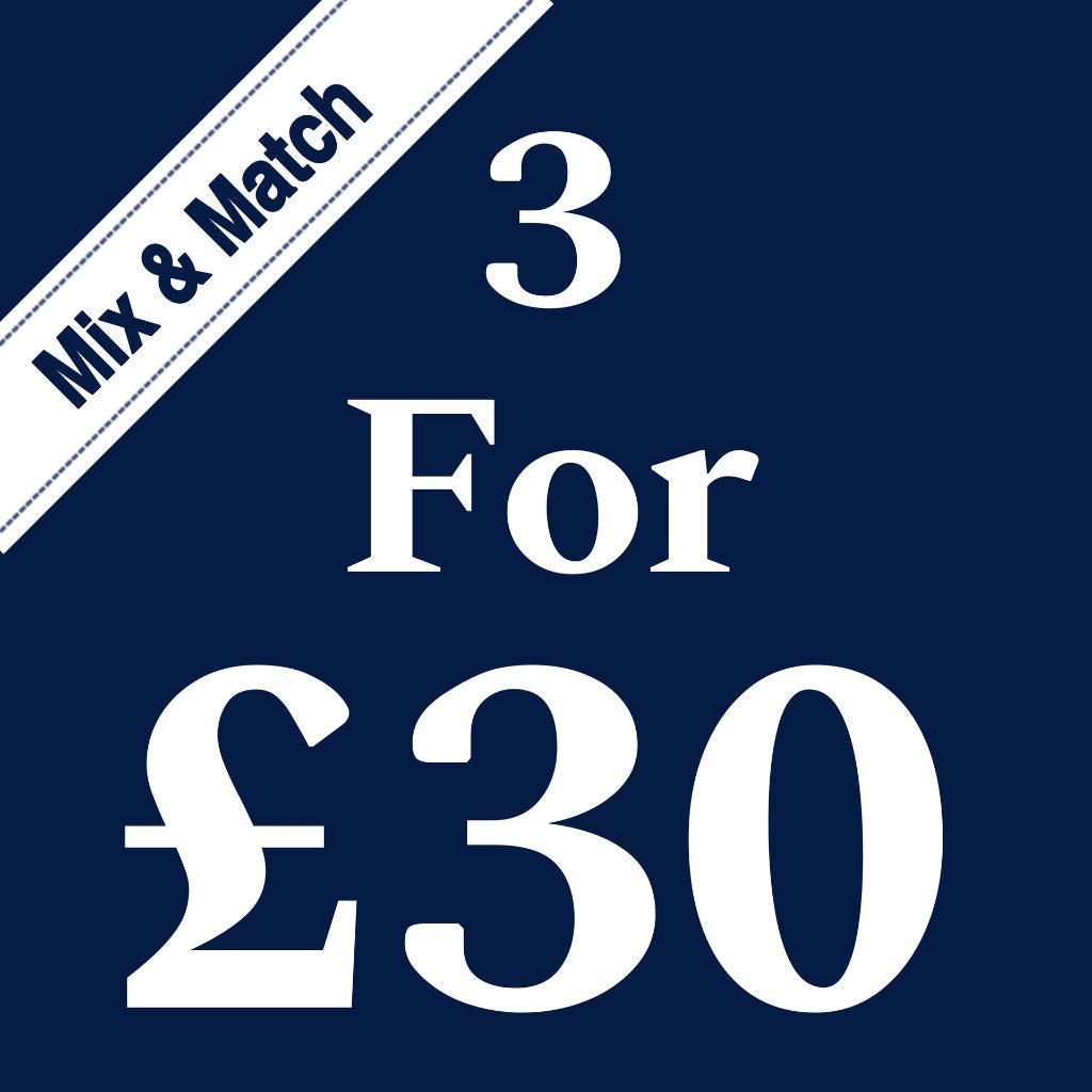 3 for £30 Prefilled Vapes | Mix & Match Bundles